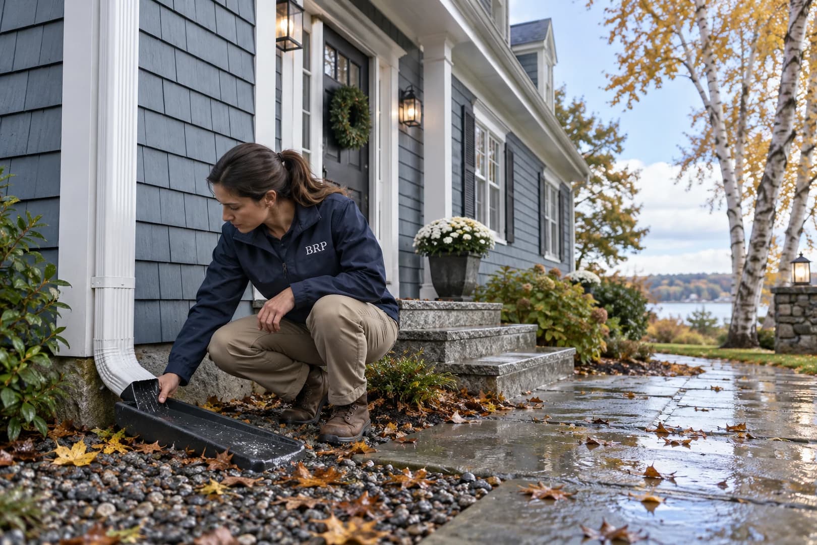 Exterior inspection after a period of wet weather